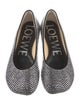 Loewe Suede Crystal Embellishments Flats