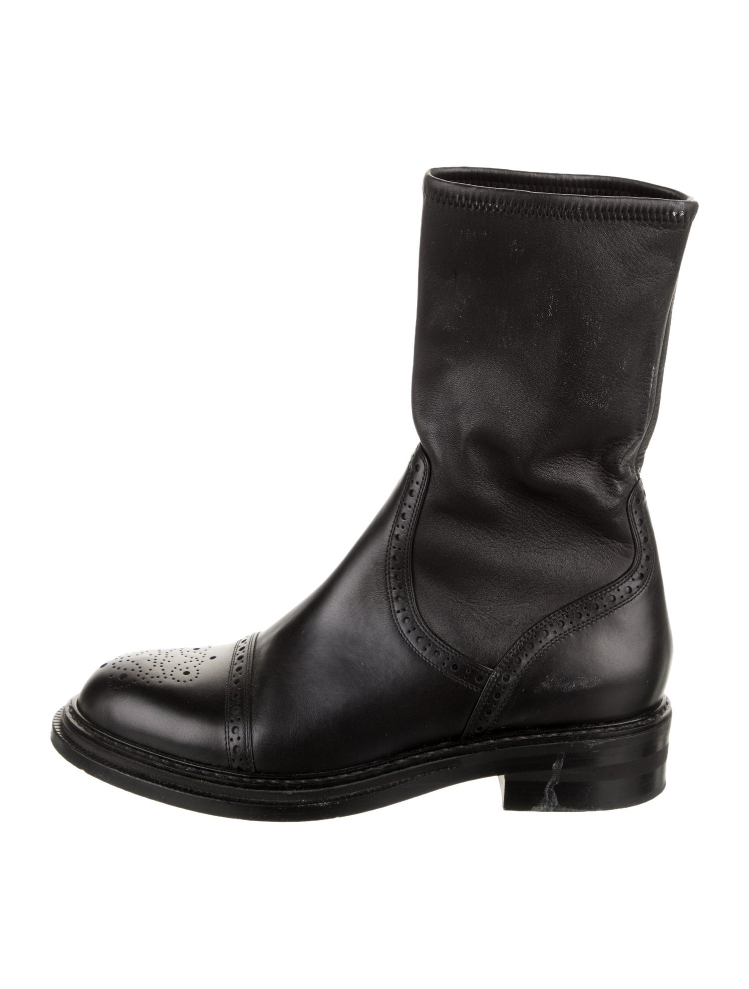 Loewe Leather Moto Boots