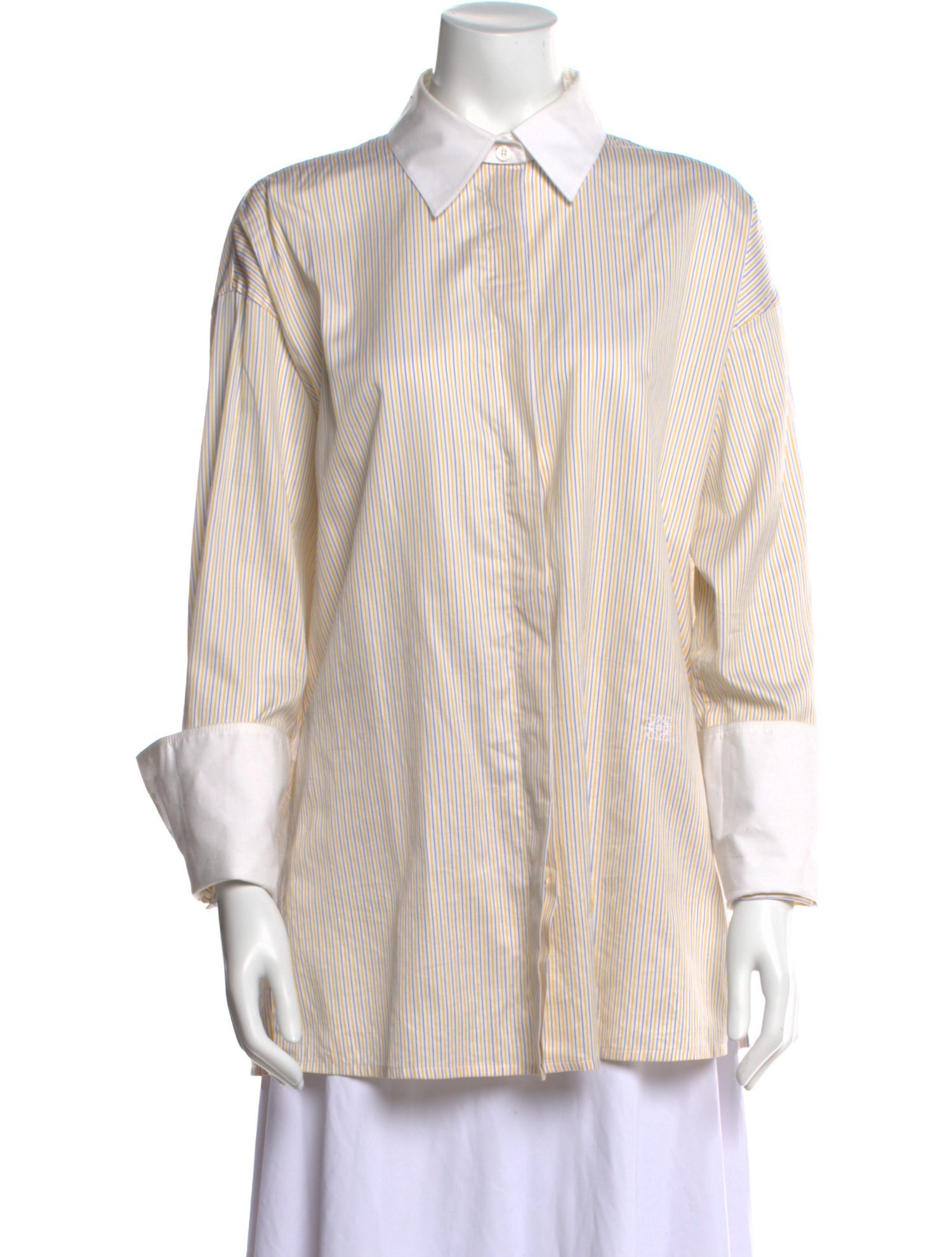 Loewe Striped Long Sleeve Button-Up Top