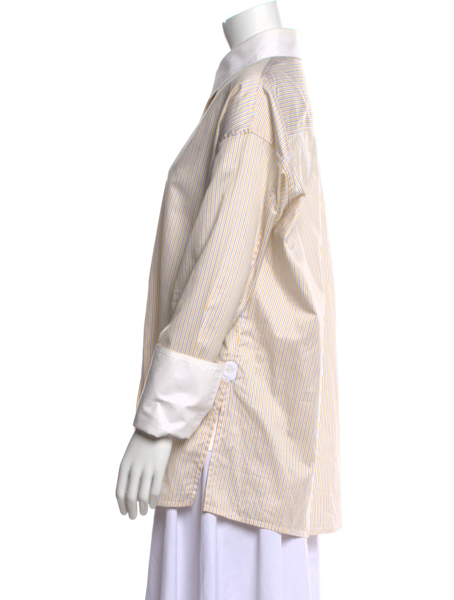 Loewe Striped Long Sleeve Button-Up Top