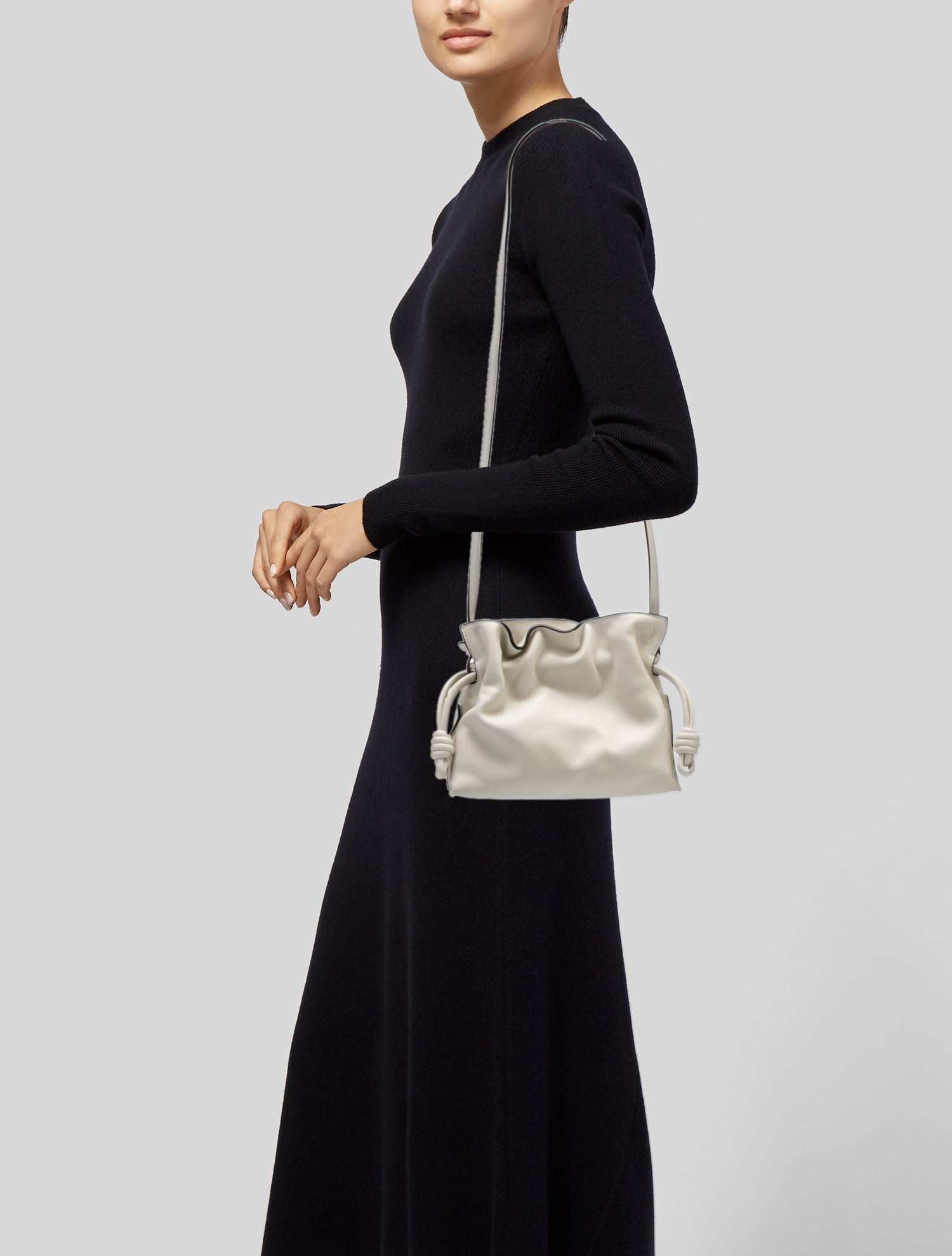 Proenza Schouler Black Stanton Leather Sling Bag