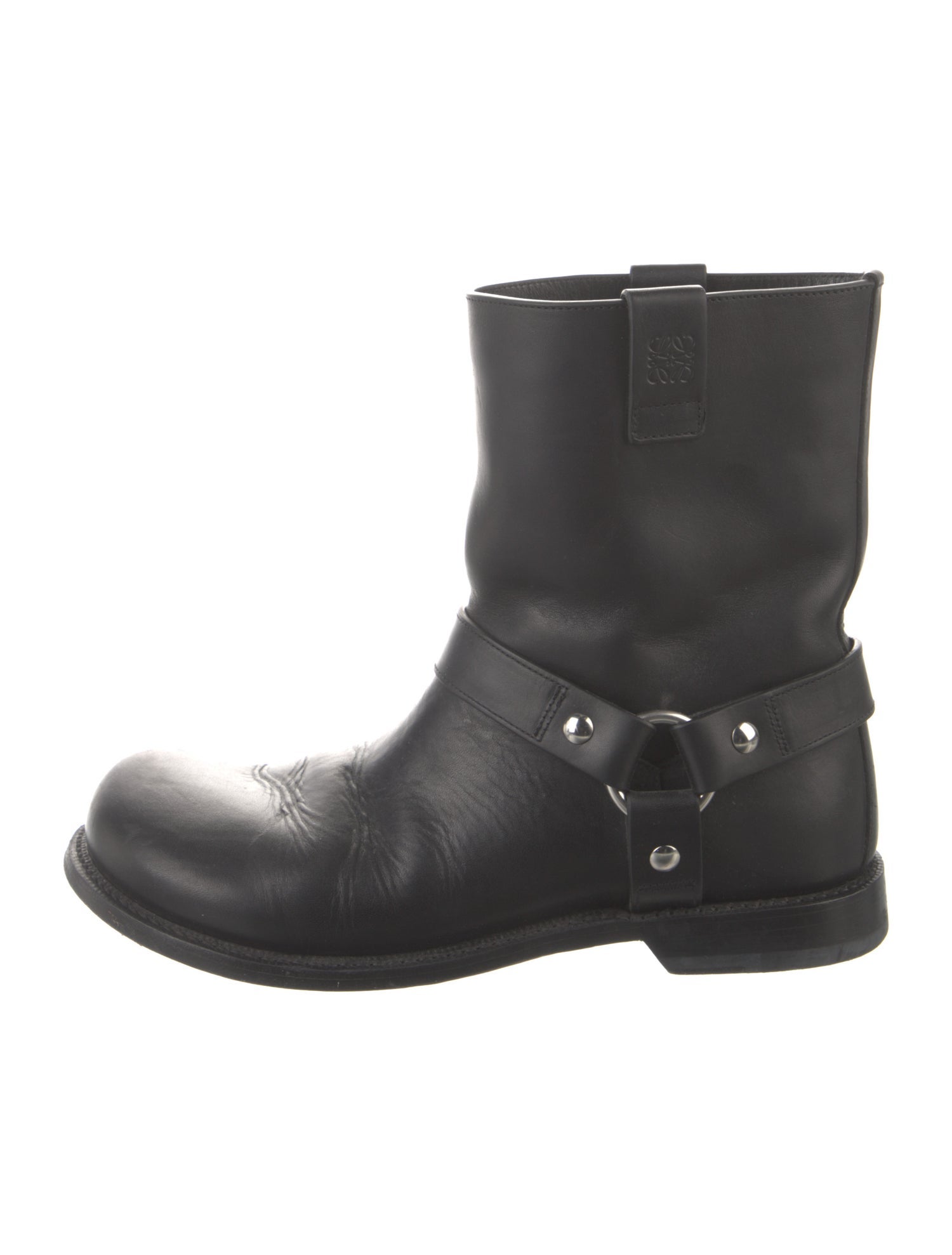 Loewe Leather Moto Boots