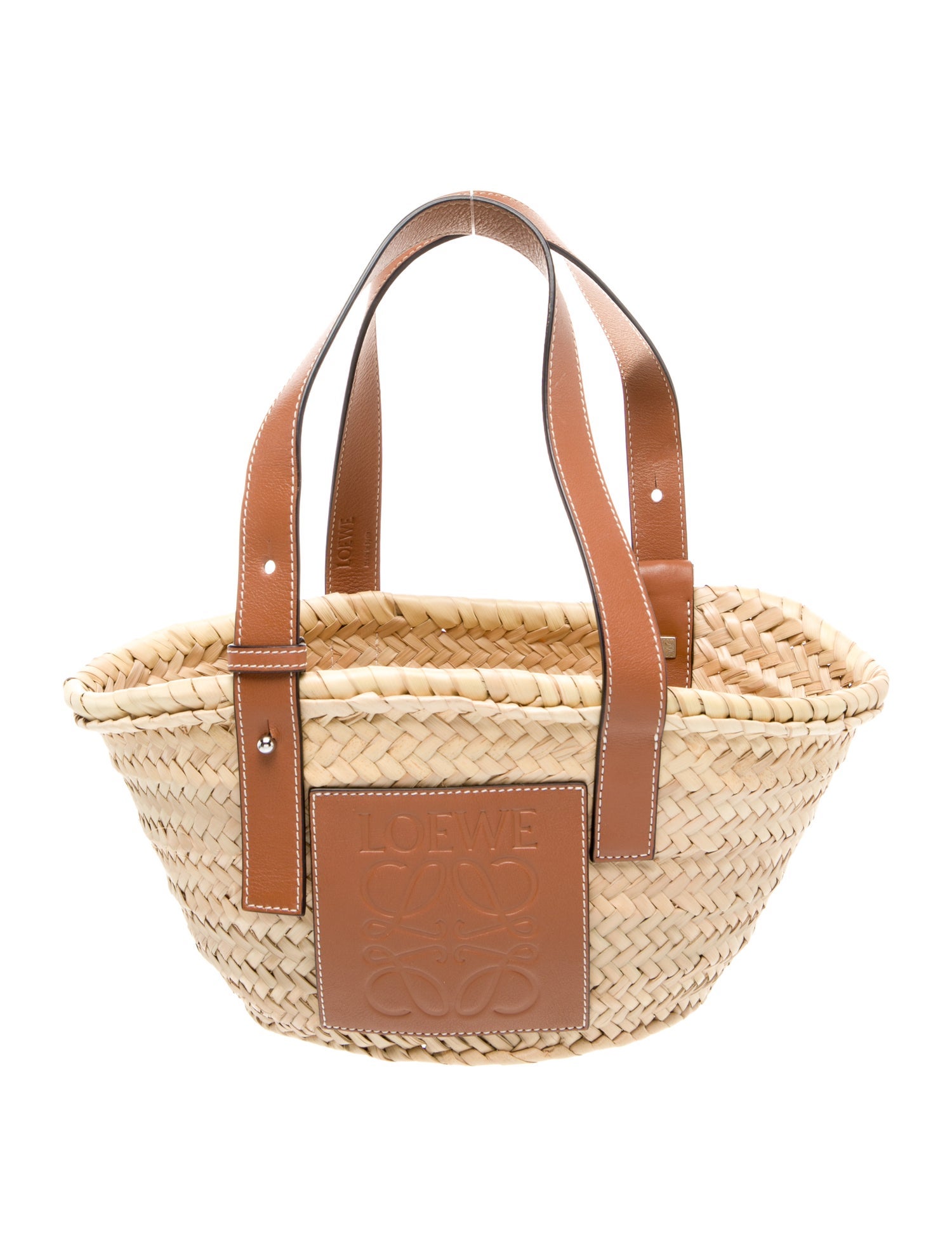Loewe Raffia Basket Small