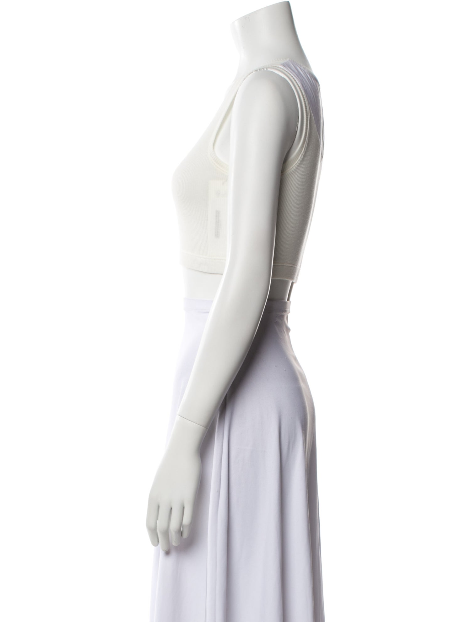 Loewe Scoop Neck Sleeveless Crop Top