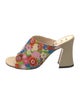 Loewe Floral Print Embroidered Accent Slides