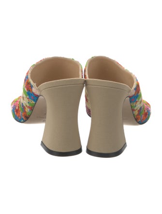 Loewe Floral Print Embroidered Accent Slides