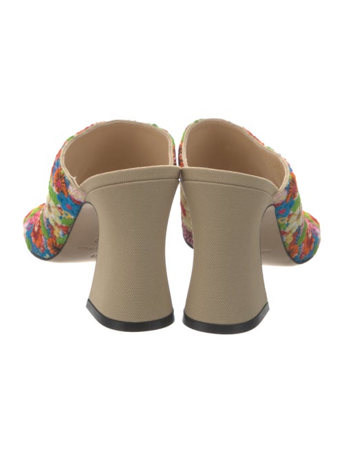 Loewe Floral Print Embroidered Accent Slides
