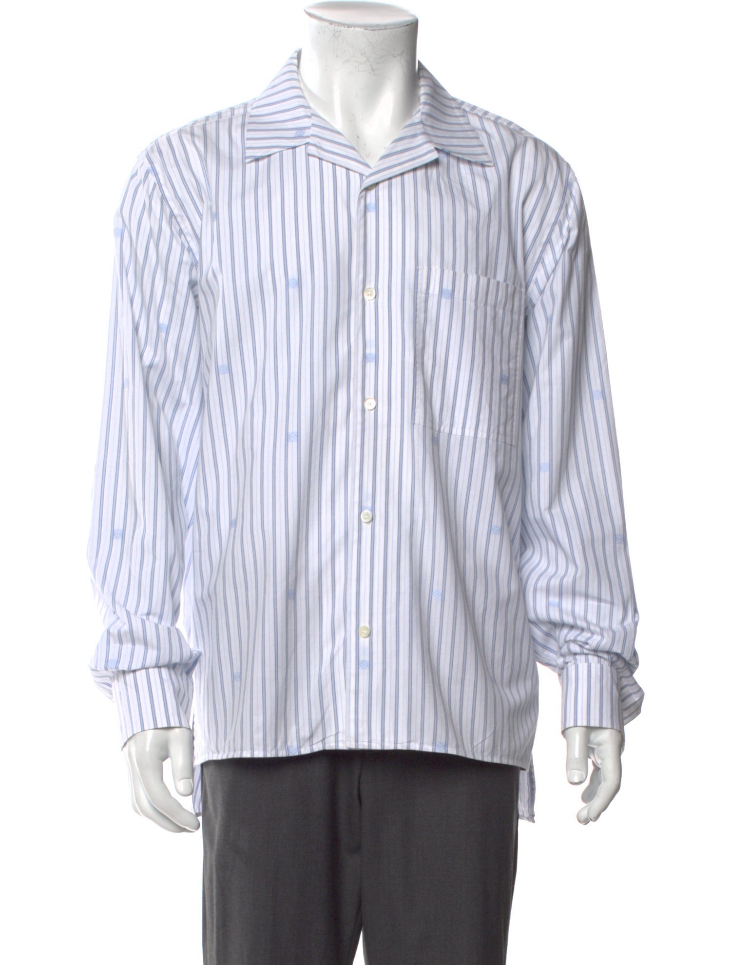 LOEWE シャツ 国内発送 関税込 T SHIRT oyster print Loewe Oyster Print 'Light Beige/Multicolor' Silk Dress Shirt