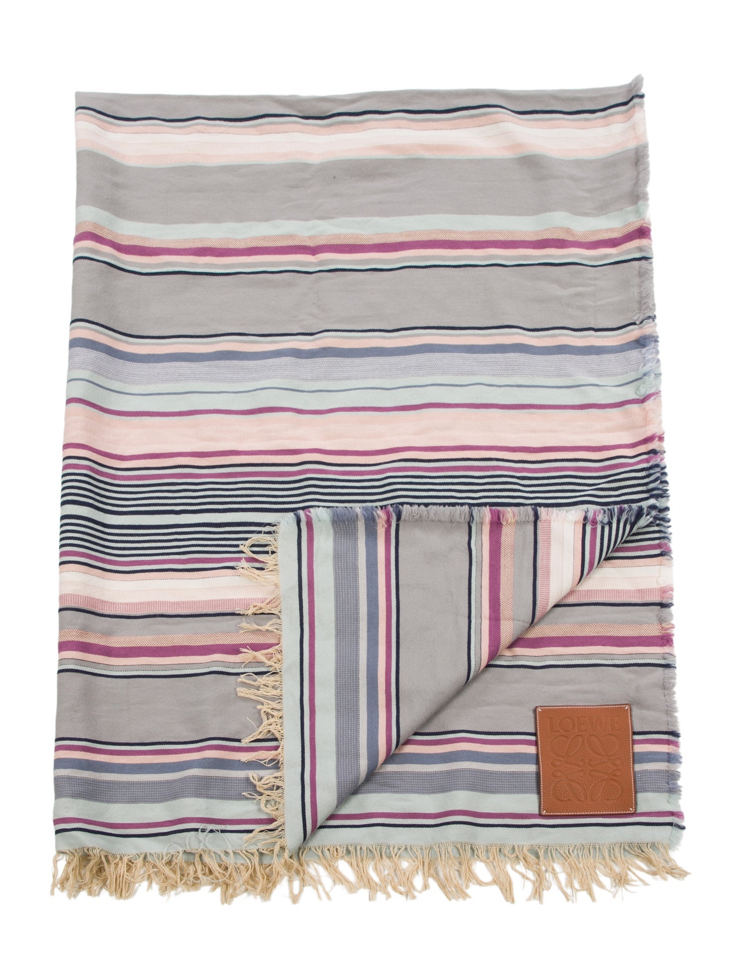 Loewe Striped Wool Throw Blanket