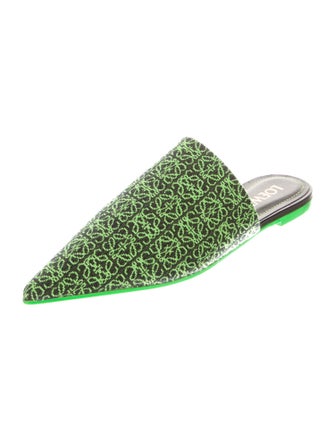 Loewe Canvas Printed Mules