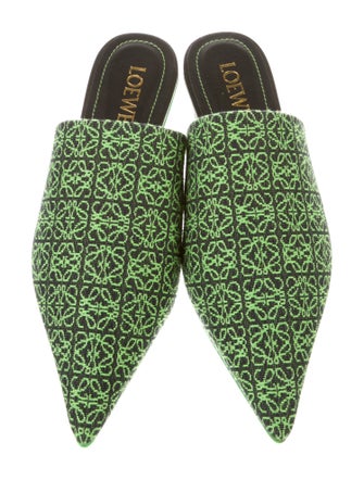 Loewe Canvas Printed Mules