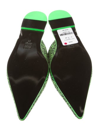 Loewe Canvas Printed Mules