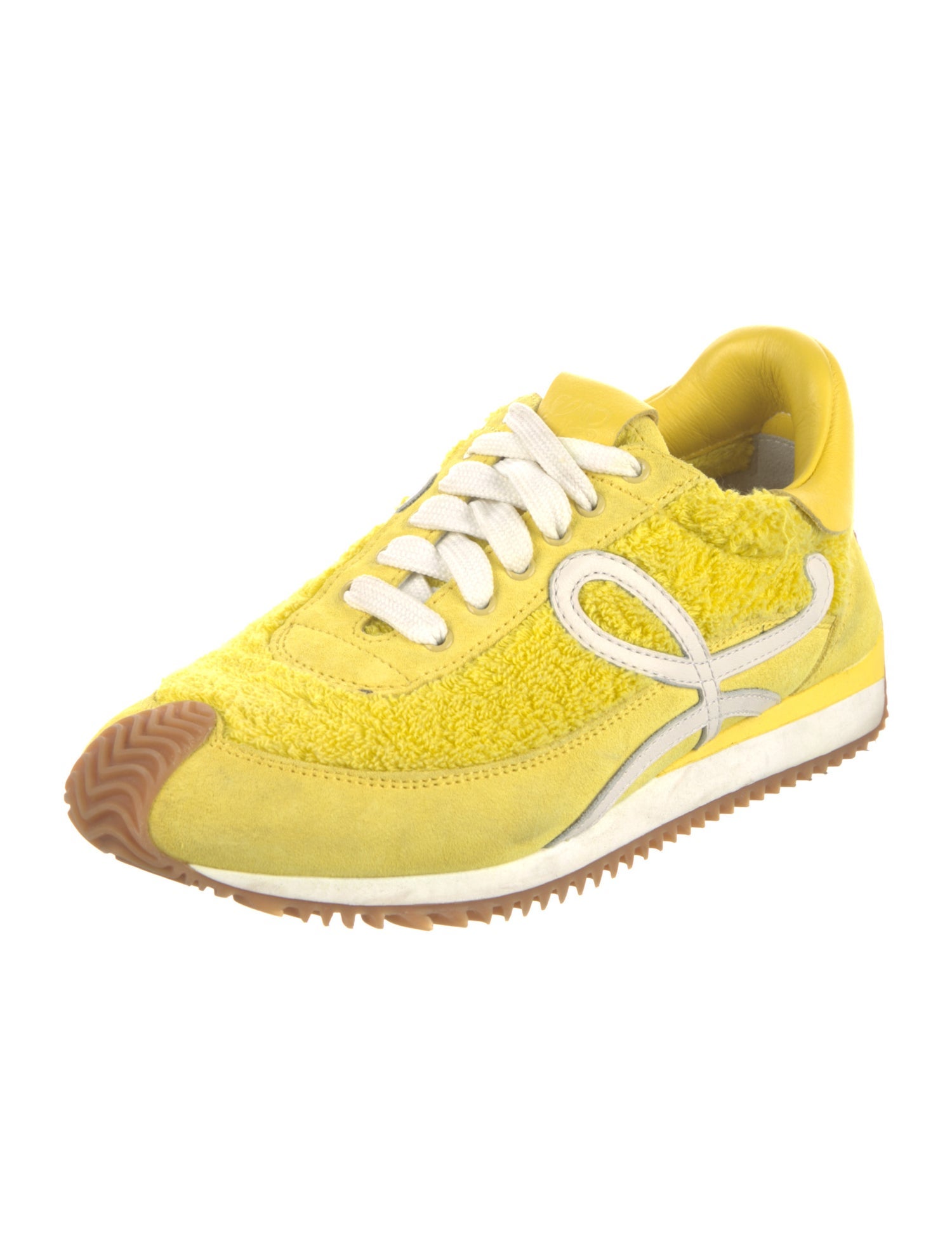 Loewe Suede Embroidered Accent Sneakers