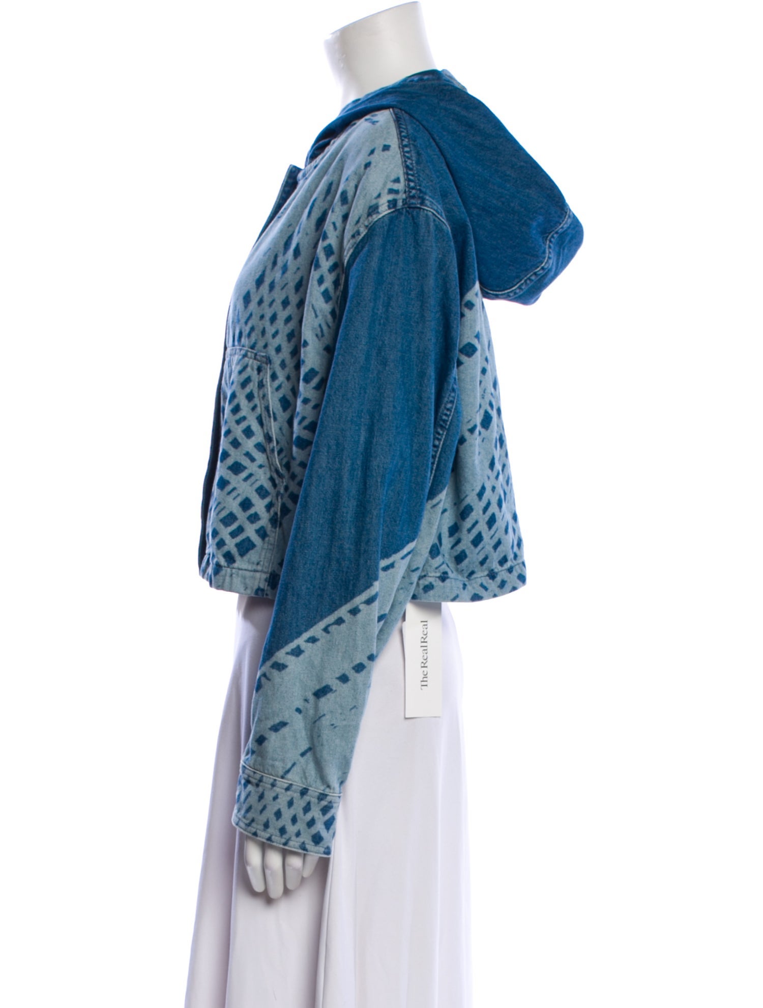 Loewe Paula's Ibiza 2024 Cropped Hooded Denim Jacket