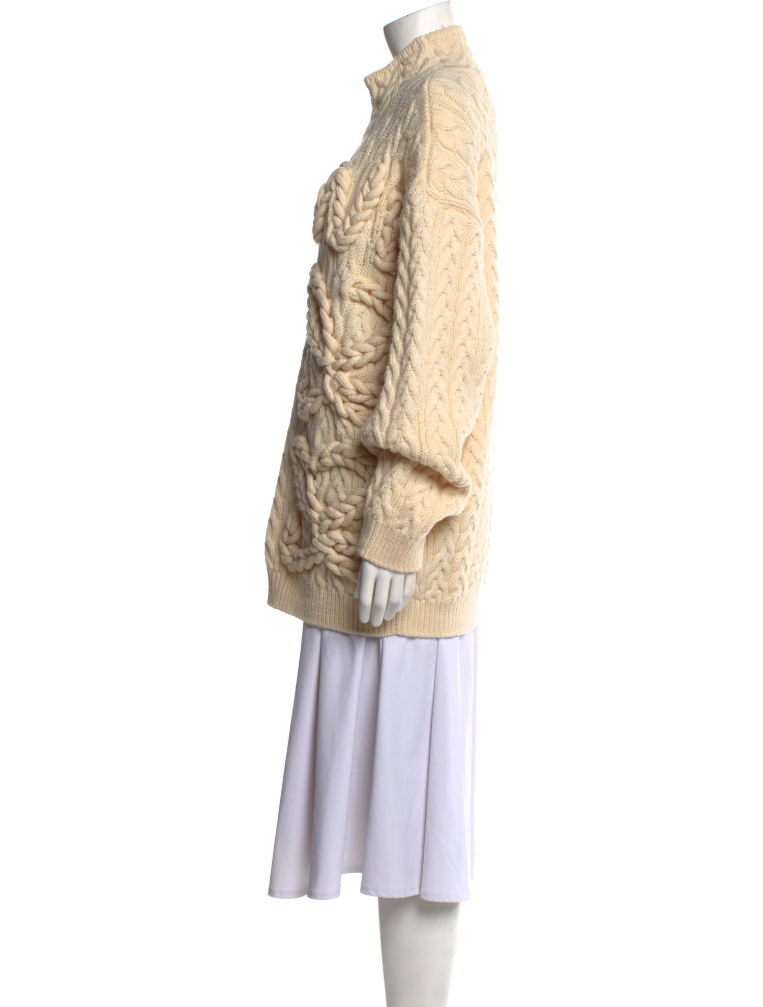 Loewe Wool Mock Neck Cardigan