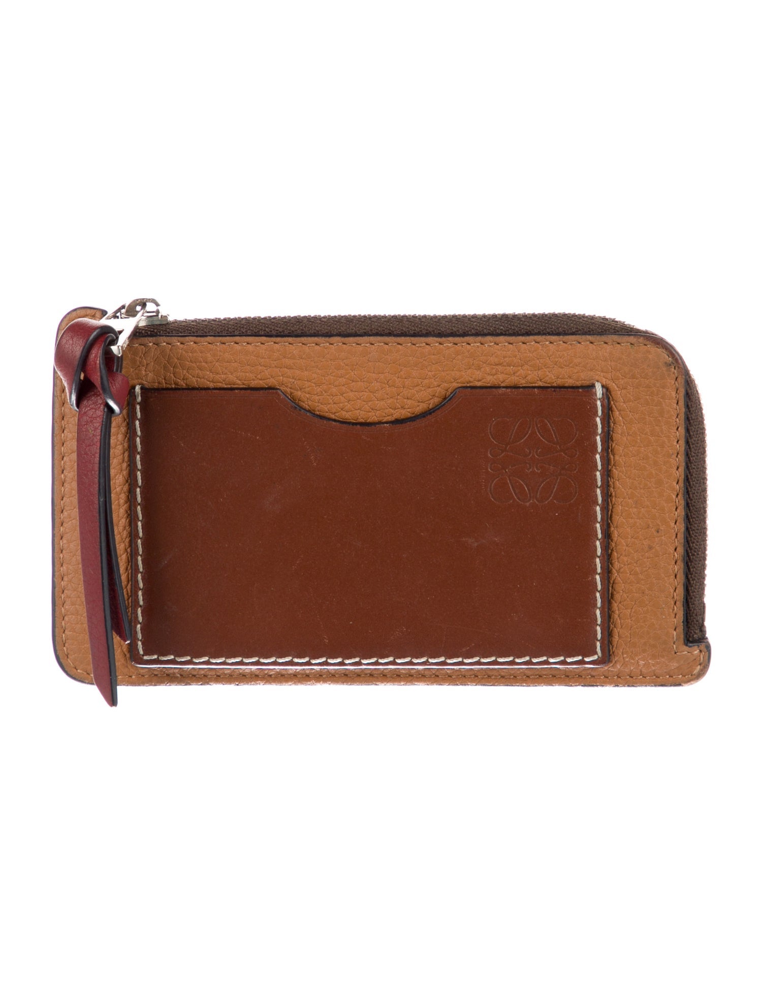 Loewe Anagram Coin Purse Leather Wallet