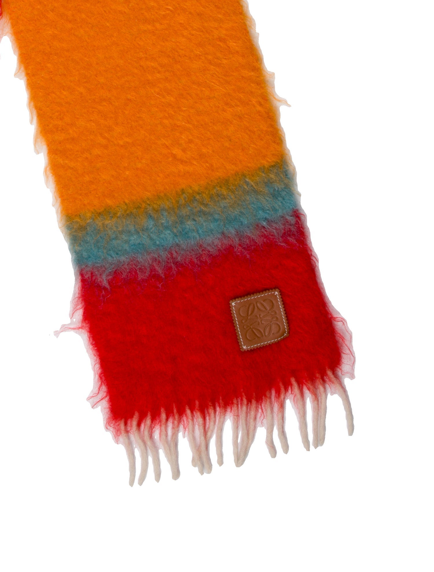 Loewe Mohair Striped Scarf
