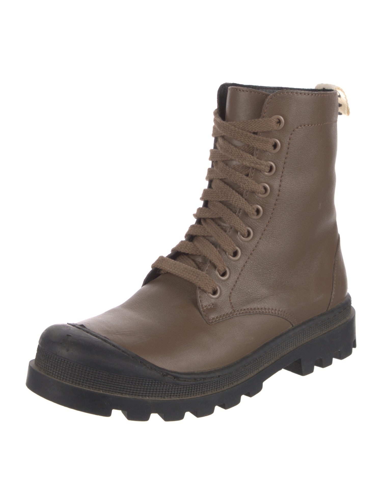 Loewe Leather Combat Boots