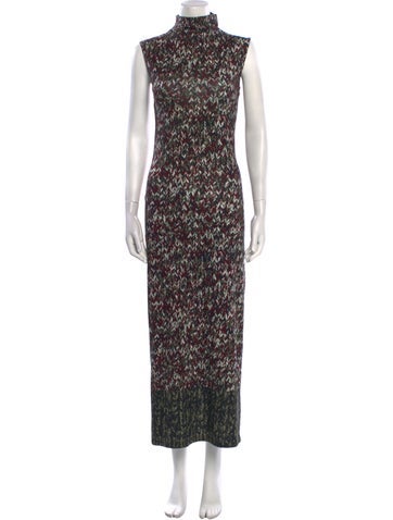 Loewe Dresses Crochet Print Anagram Long Dress S