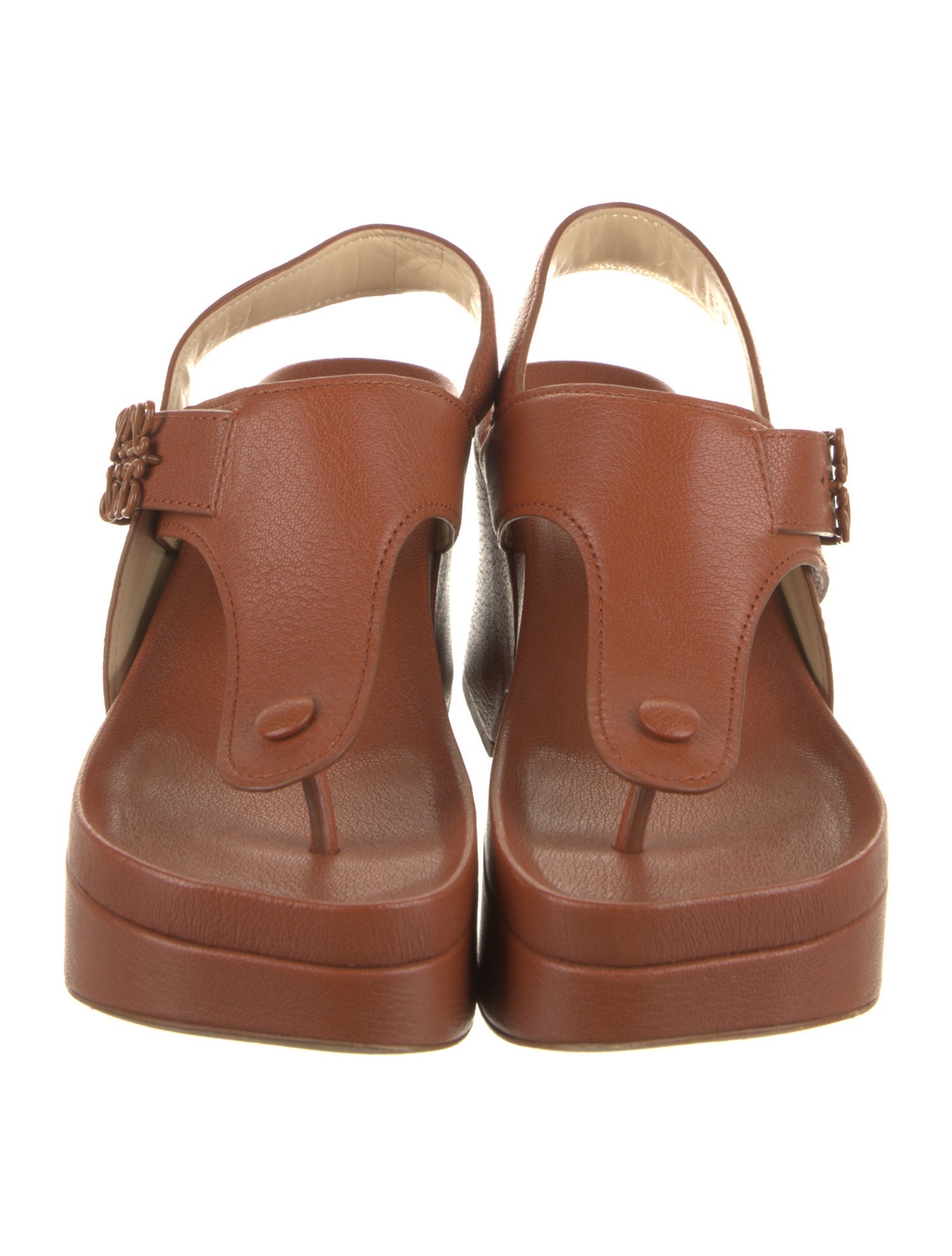 Loewe Leather Slingback Sandals