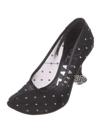 Loewe Mesh Lace Pattern Pumps