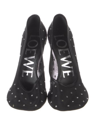 Loewe Mesh Lace Pattern Pumps