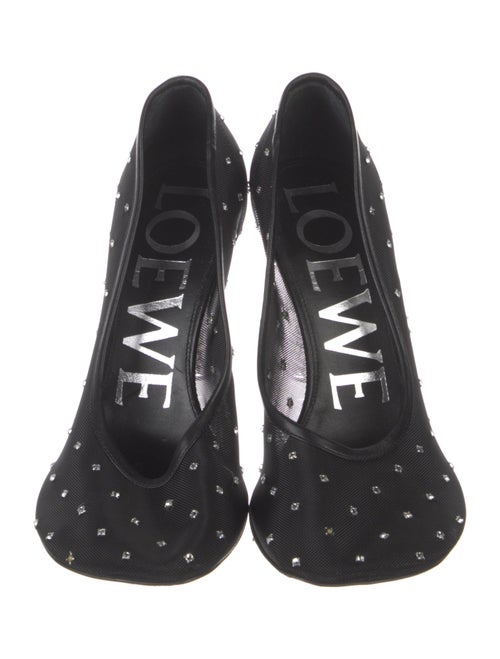 Loewe Mesh Lace Pattern Pumps