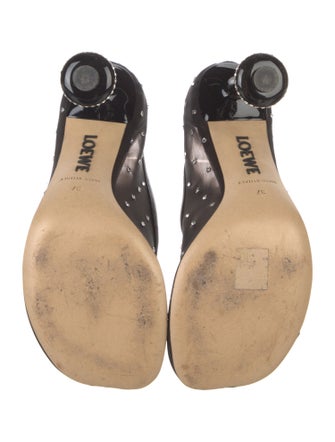 Loewe Mesh Lace Pattern Pumps