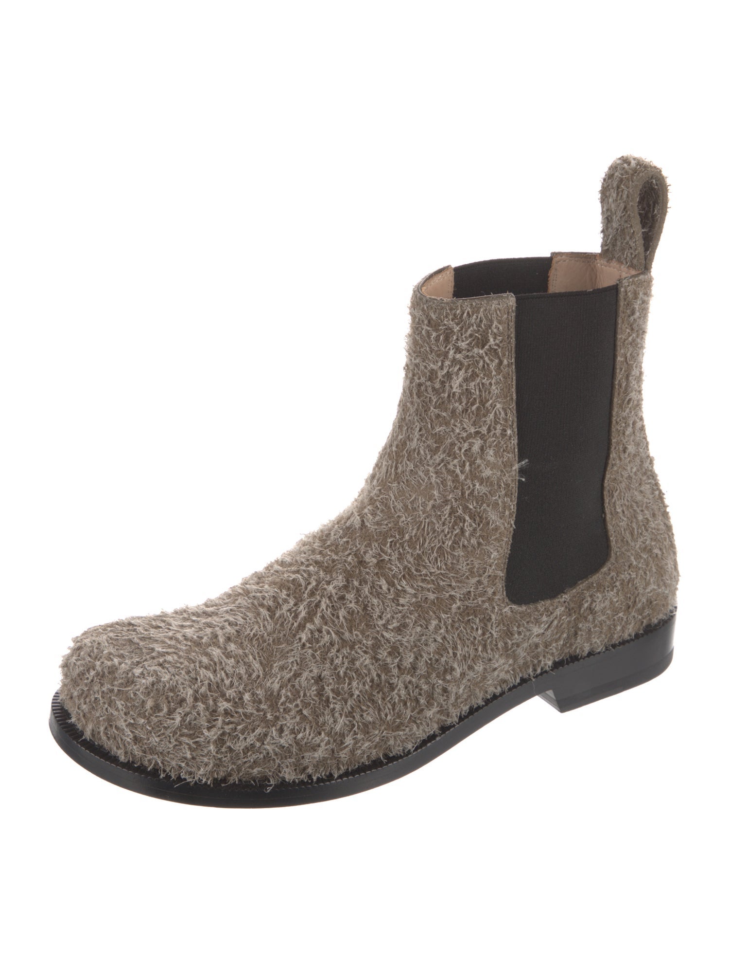 Loewe Suede Colorblock Pattern Chelsea Boots
