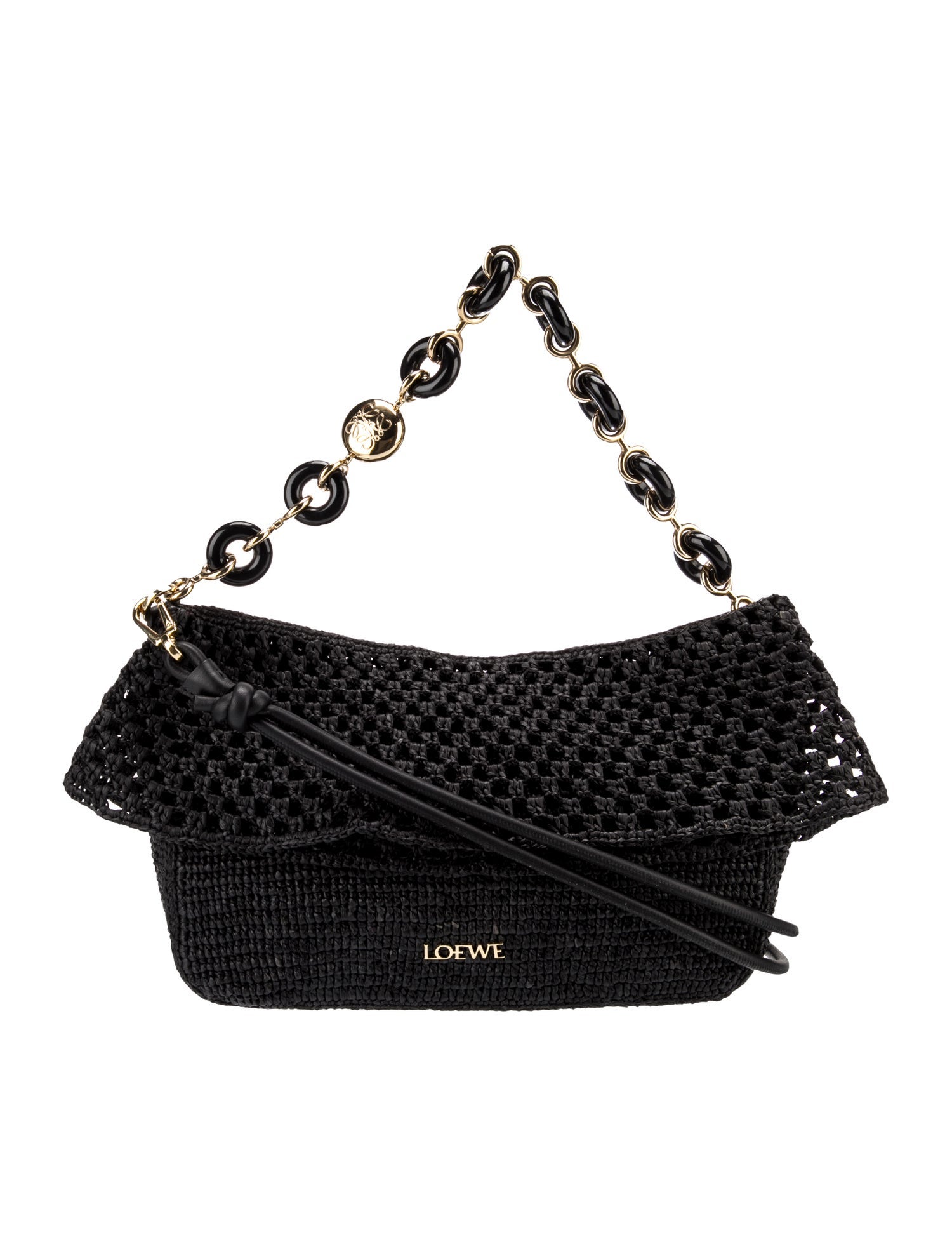 Loewe Paula's Ibiza Raffia Loewe x Paula's Ibiza Small Ola Raffia & Leather Shoulder Bag Small 2025