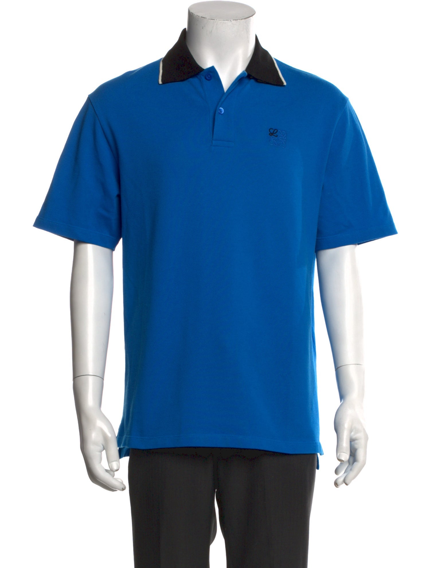 Loewe Colorblock Pattern Collar Polo Shirt w/ Tags