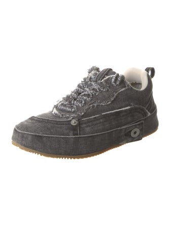 Loewe Denim Raw-Edge Trim Sneakers