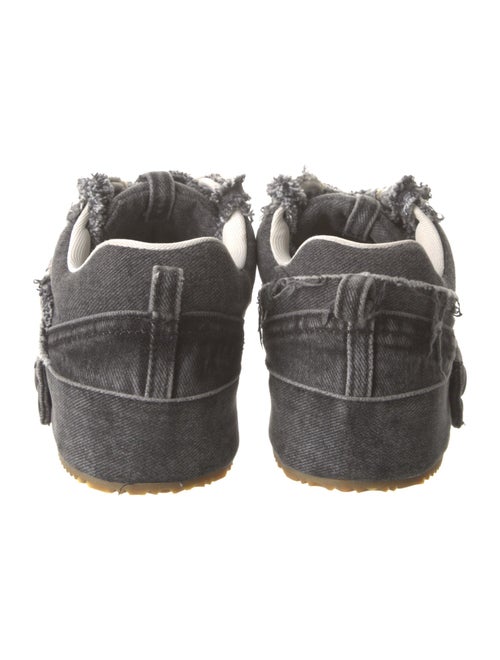 Loewe Denim Raw-Edge Trim Sneakers