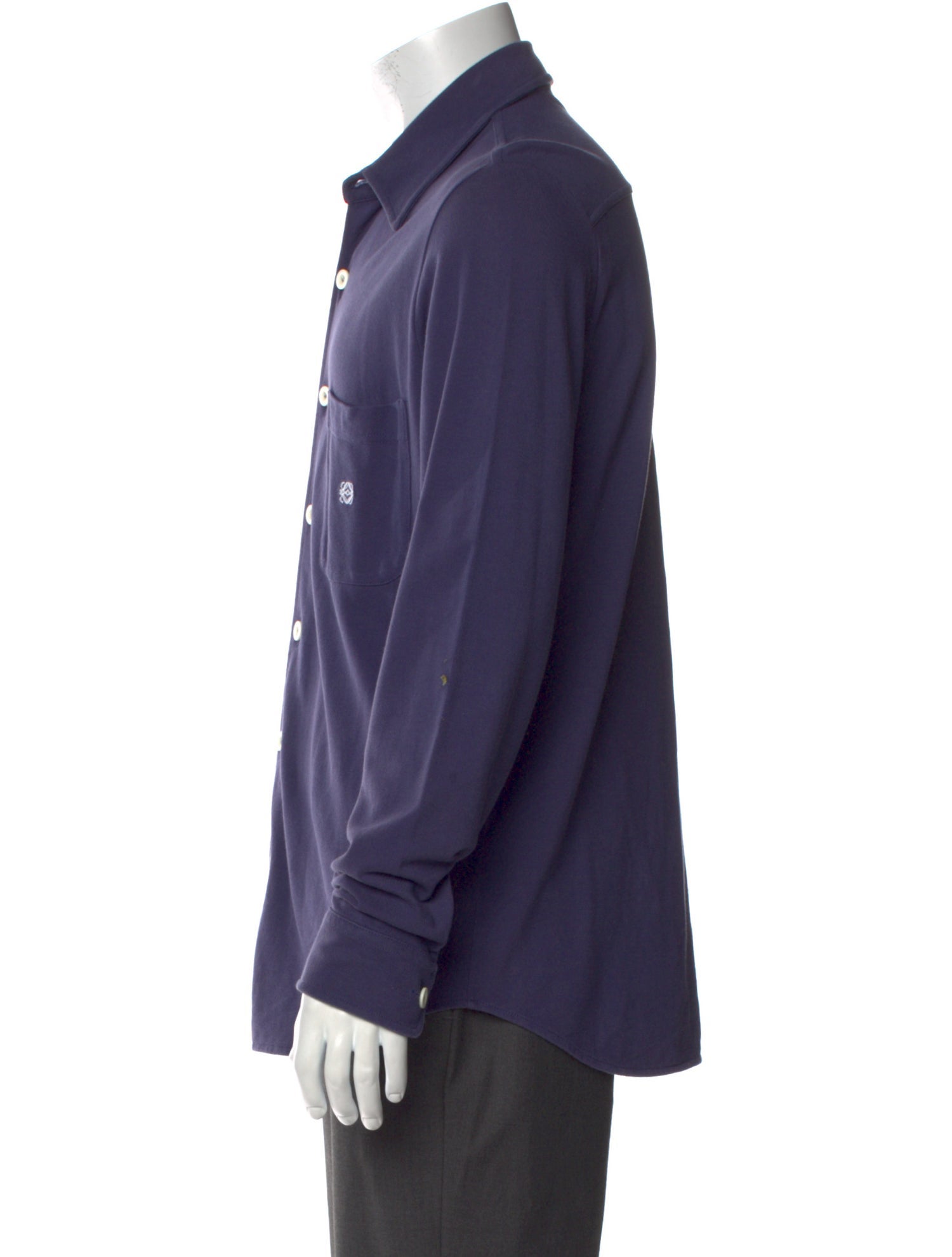 Loewe Collar Long Sleeve Polo Shirt
