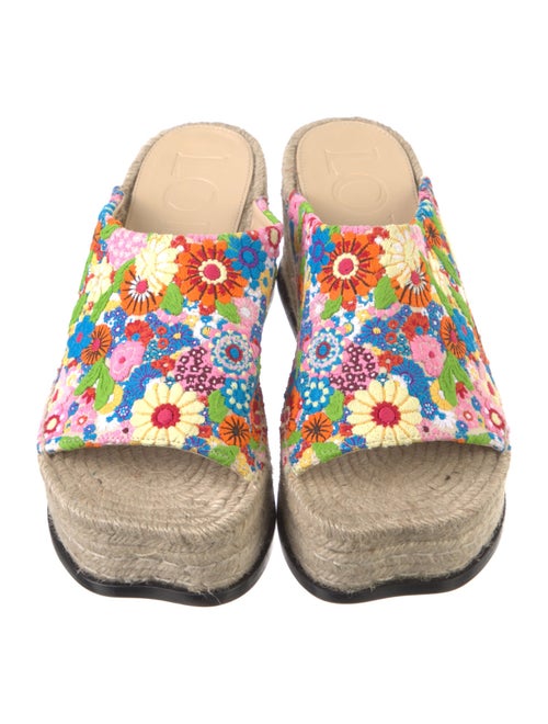 Loewe Floral Print Espadrilles