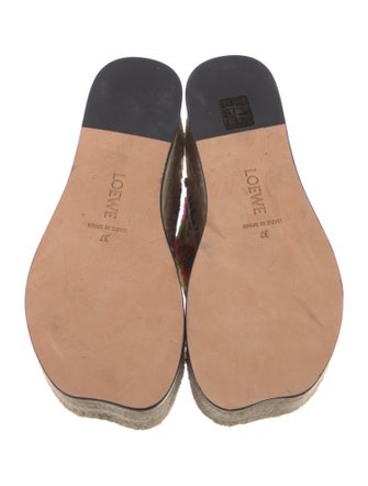 Loewe Floral Print Espadrilles