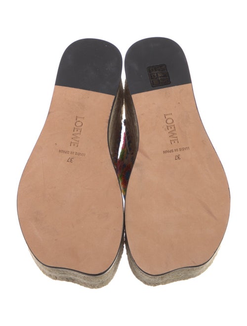 Loewe Floral Print Espadrilles