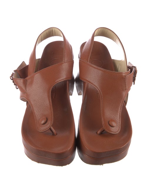 Loewe Leather Slingback Sandals