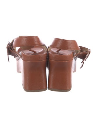 Loewe Leather Slingback Sandals