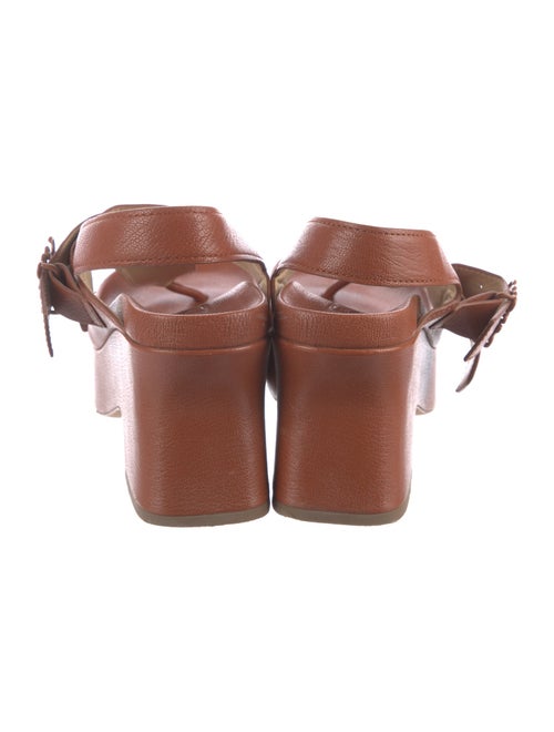 Loewe Leather Slingback Sandals