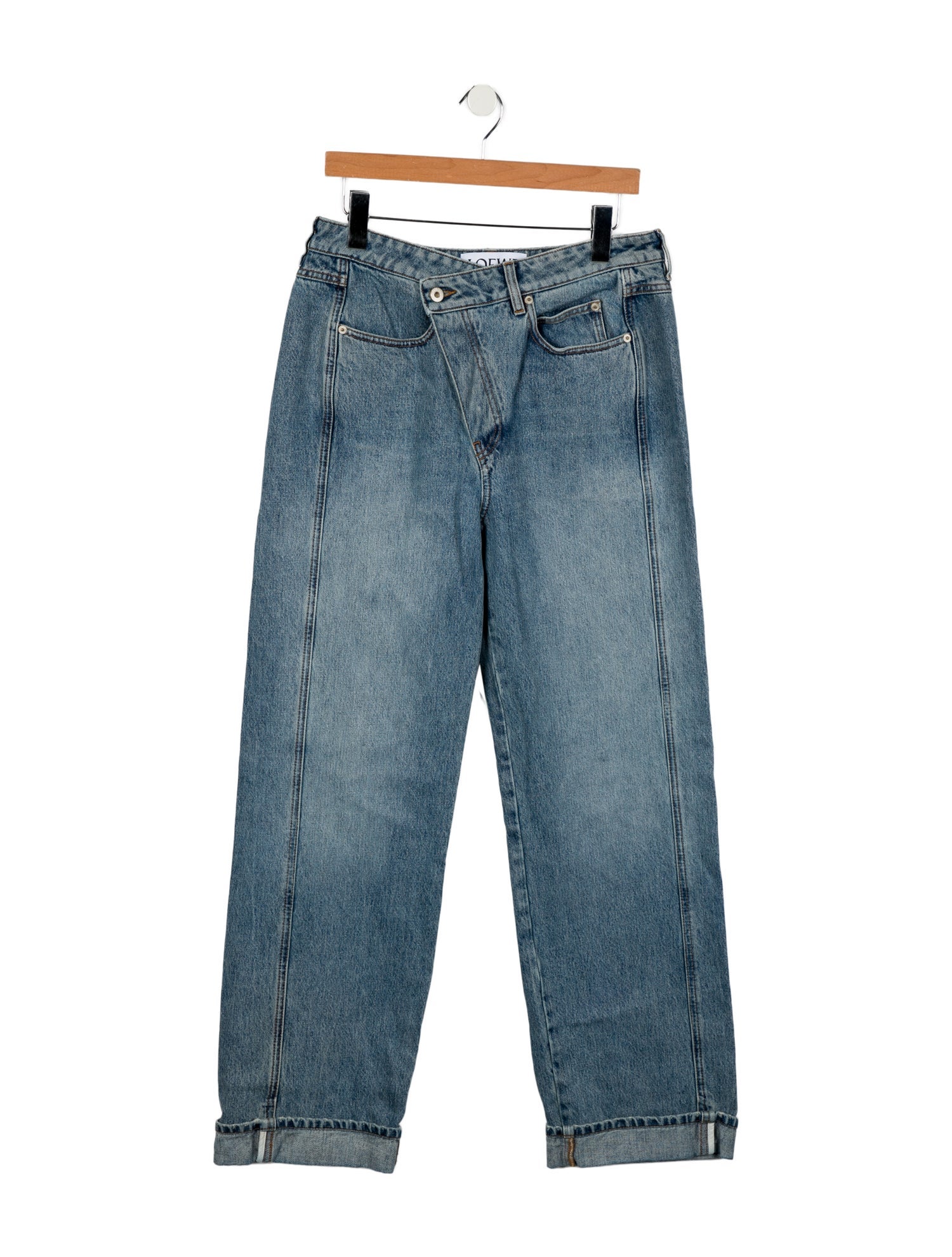 Loewe Deconstructed Wide Leg Jeans