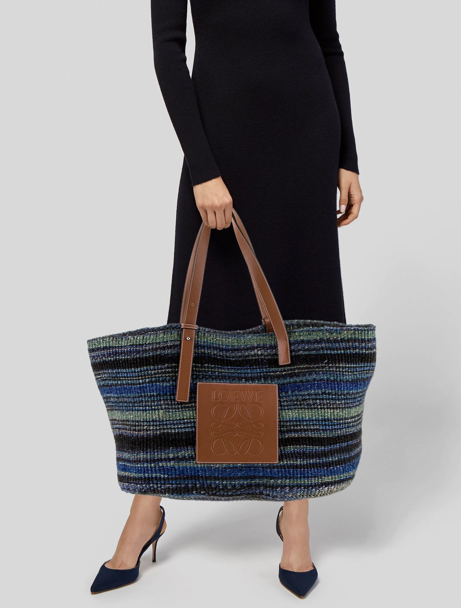 トートバッグ GANNI - ORGANIC COTTON LARGE TOTE BAG Ganni Recycled Cotton-Canvas XXL Shopper Bag | Coggles