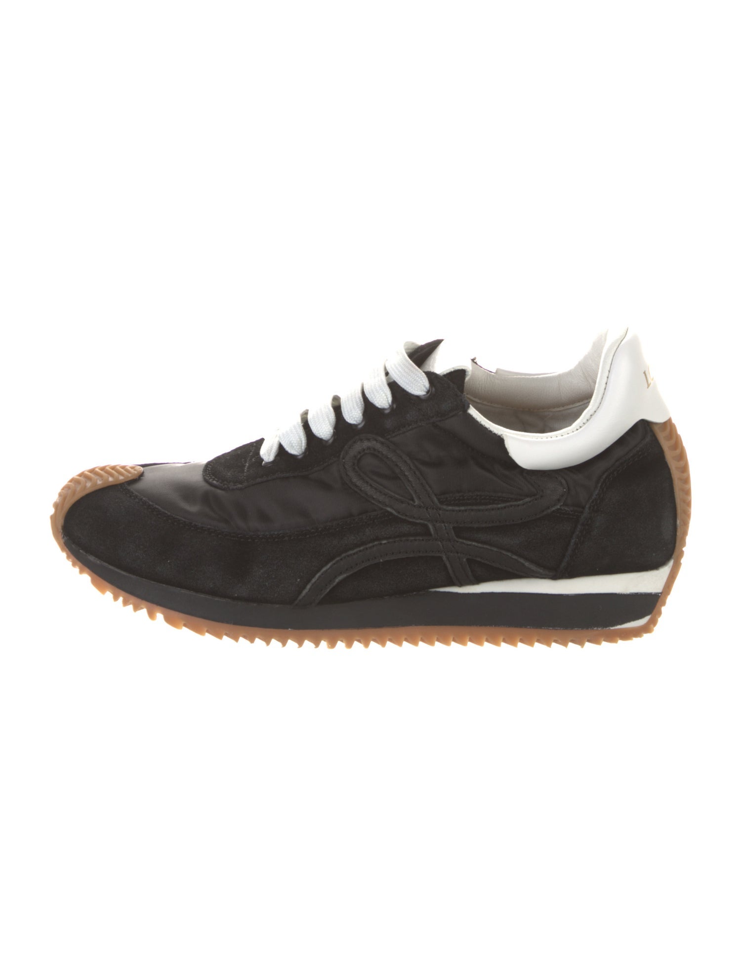Loewe Nylon Leather Trim Embellishment Sneakers