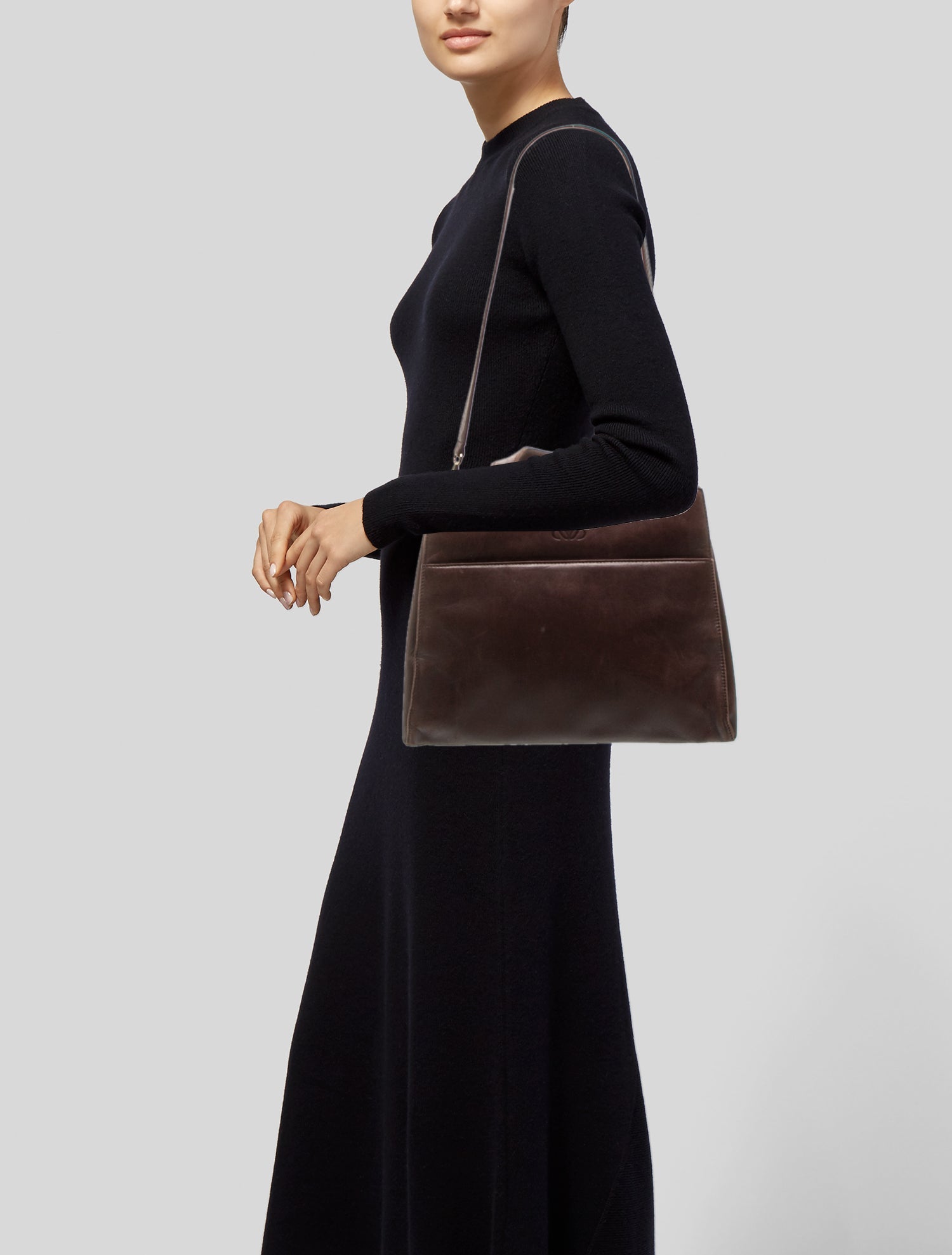 Loewe Leather Top Handle Bag Vintage