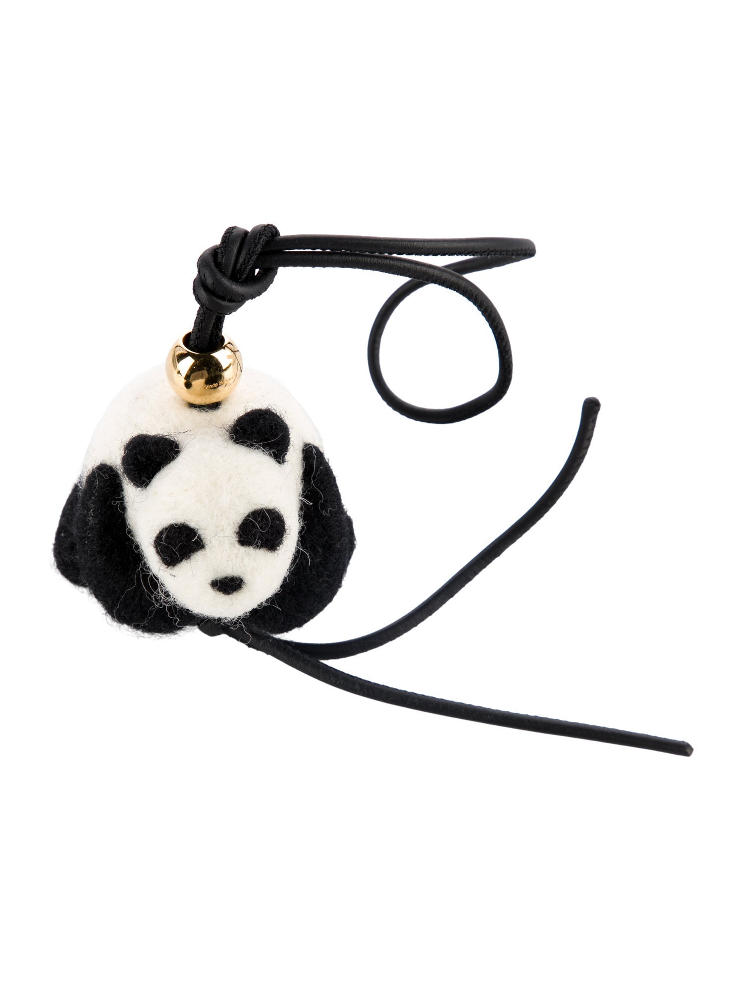 Loewe Leather and Felt Panda Bag Charm