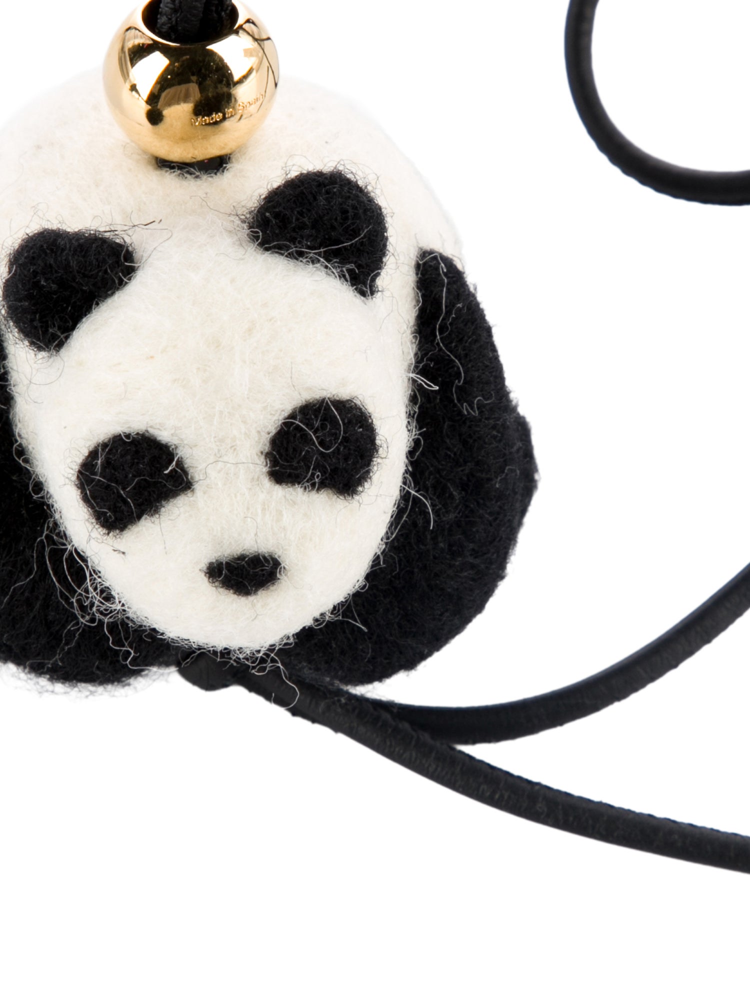 Loewe Leather and Felt Panda Bag Charm