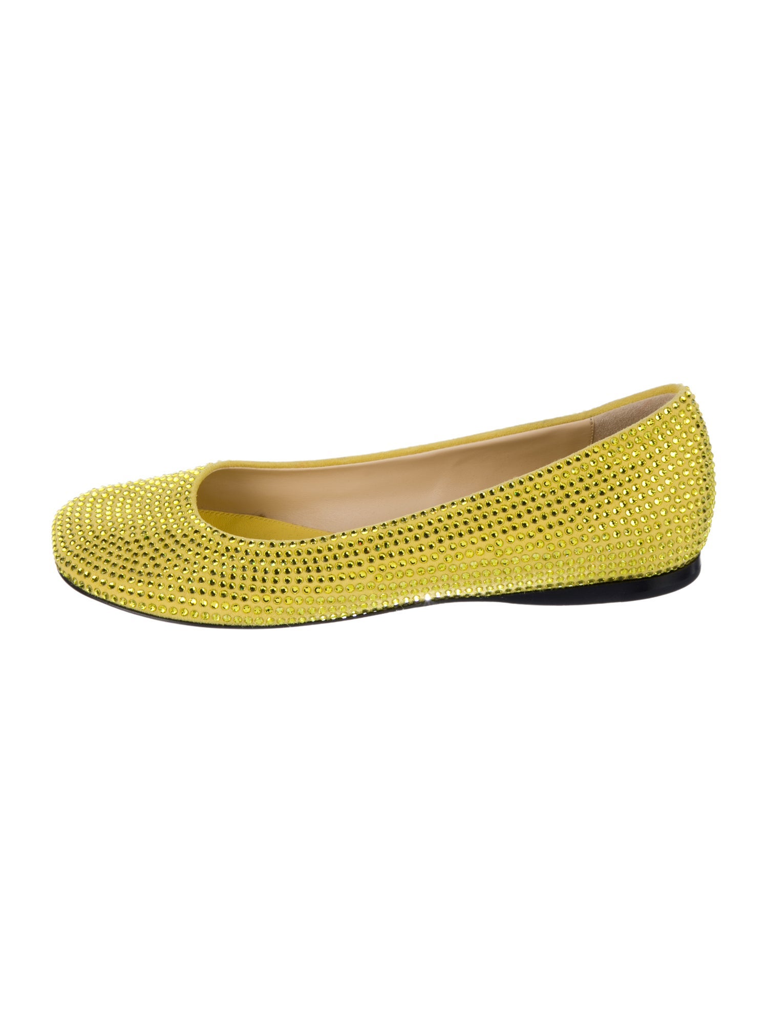 Loewe Toy Strass Leather Ballerina Flats