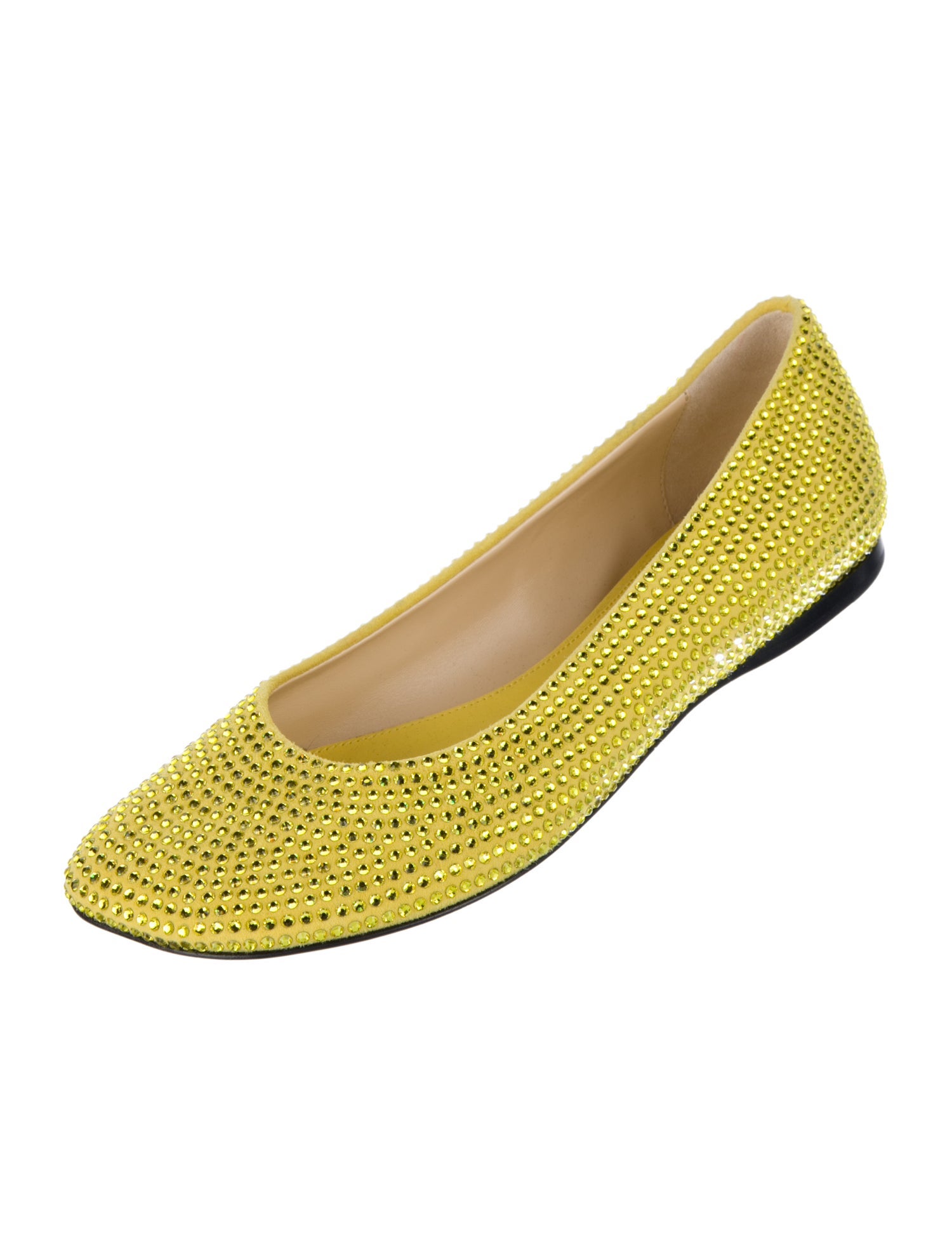 Loewe Toy Strass Leather Ballerina Flats