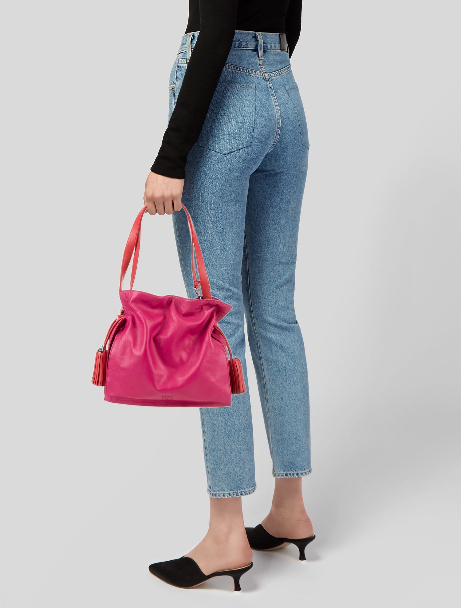 爽やかブルー【LOEWE】Paula's Ibiza ミニロゴ ラフィア トート Loewe Paula's Ibiza logo raffia crossbody bag Loewe