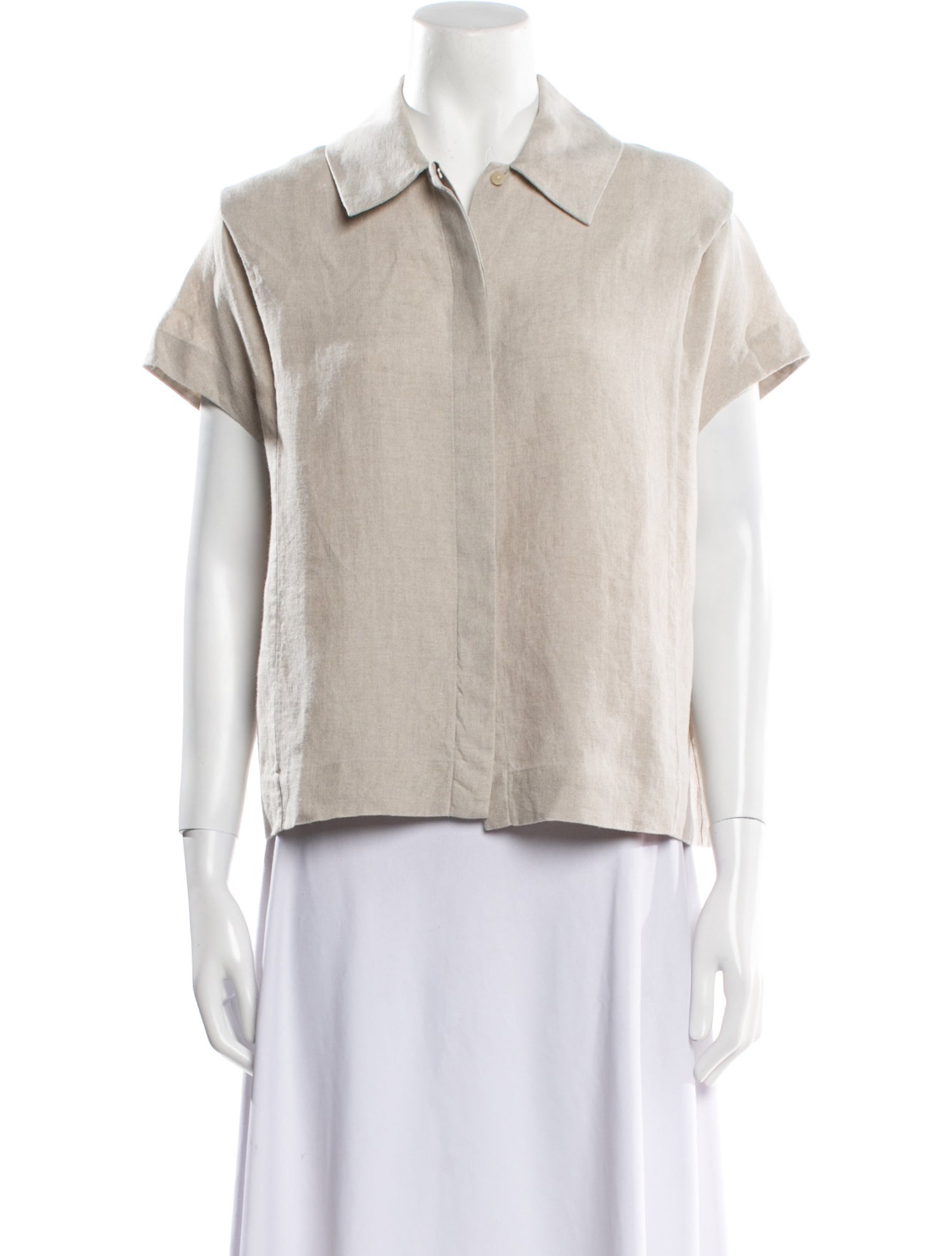 Loewe Linen Short Sleeve Polo